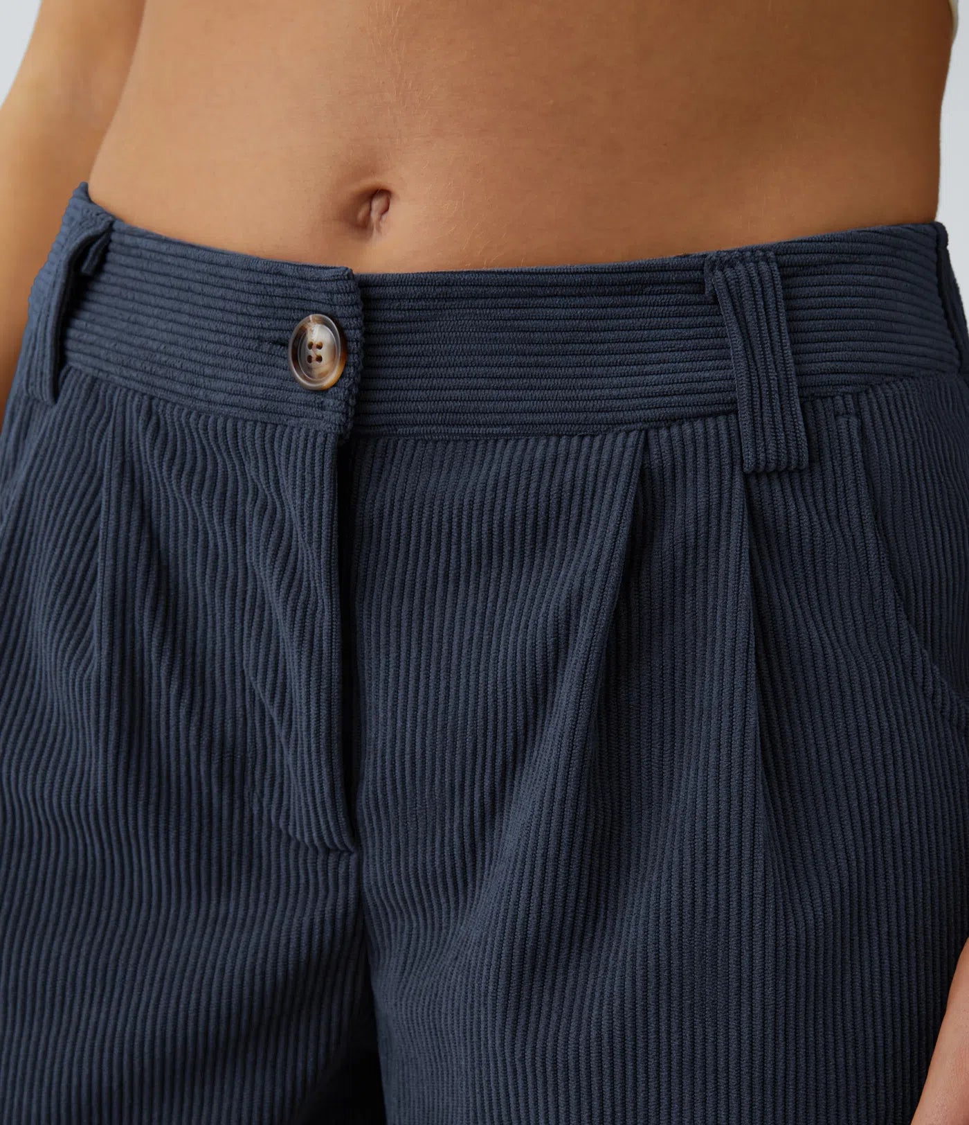 Émile – Pantalon velours côtelé avec poches - Dress Blues LuvaParis