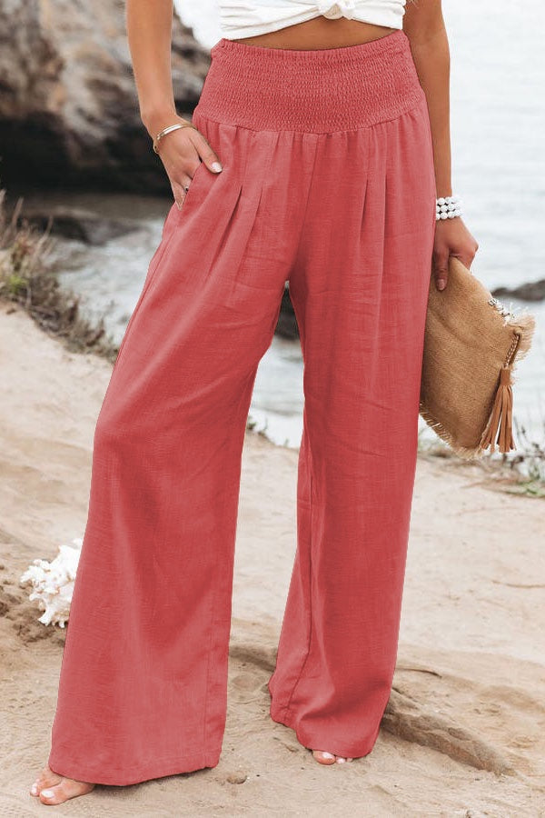 Pantalon en lin décontracté pour femme LuvaParis