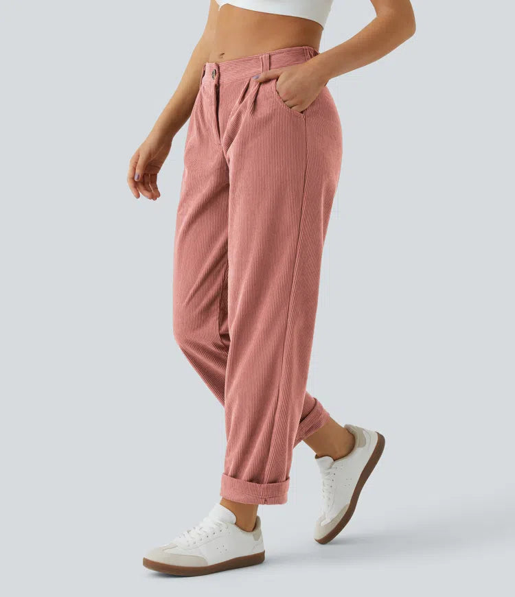 Émile – Pantalon velours côtelé avec poches - Desert Sand LuvaParis