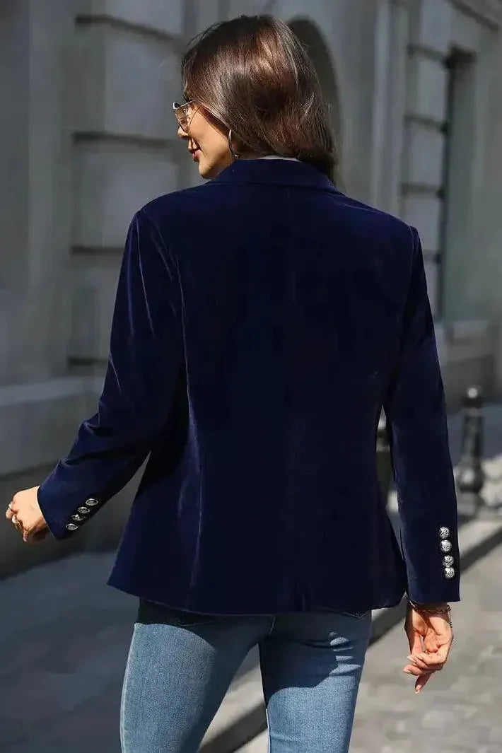 Aria Blazer en Velours – Élégance Intemporelle LuvaParis