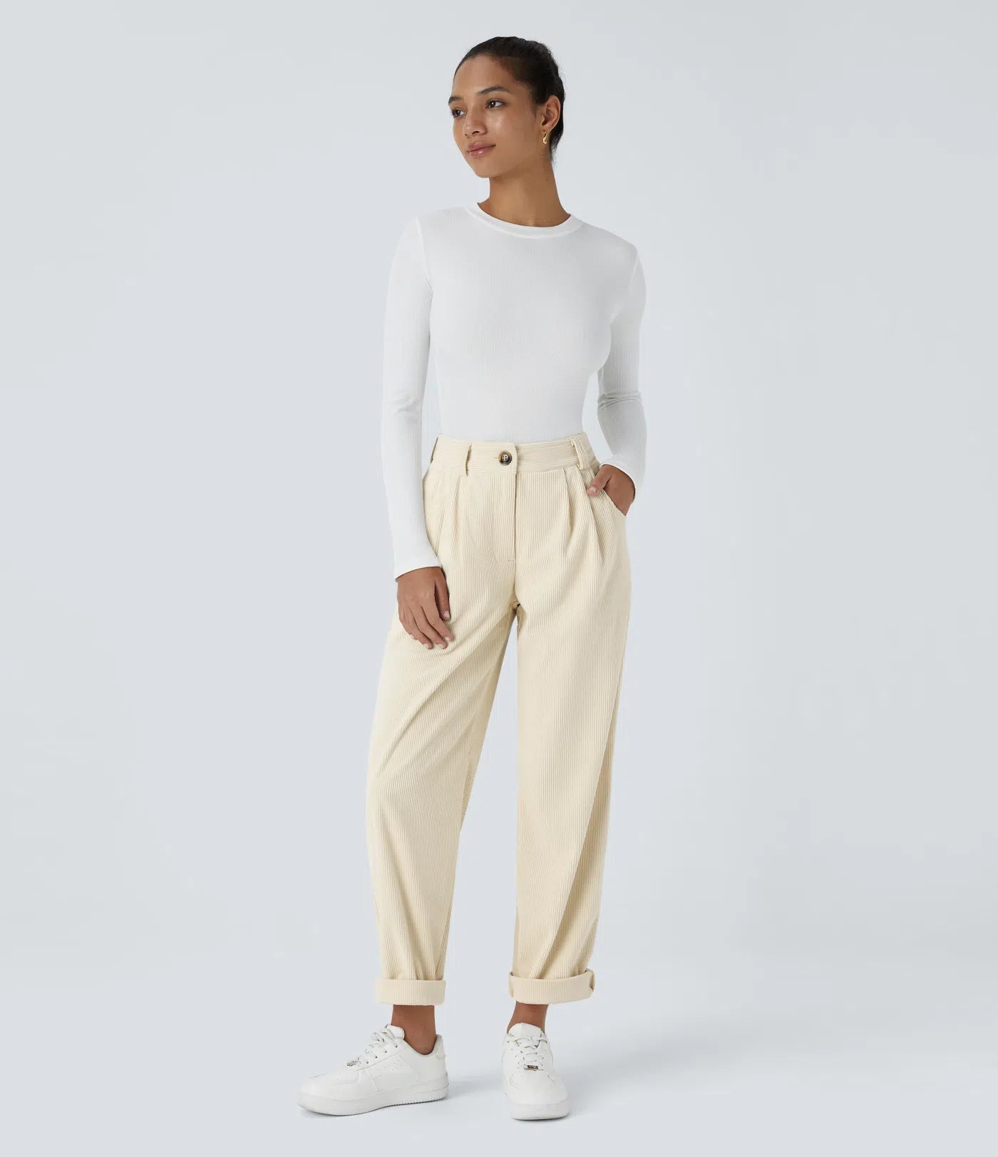 Émile – Pantalon velours côtelé avec poches - Vanilla Ice LuvaParis