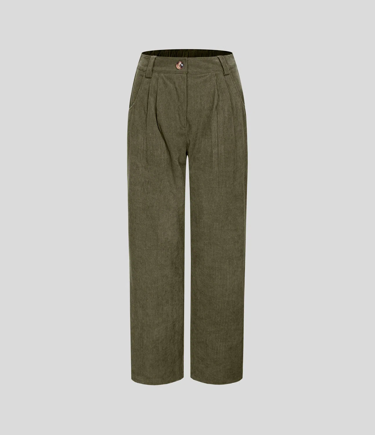 Émile – Pantalon velours côtelé avec poches - Icy Bamboo Green LuvaParis