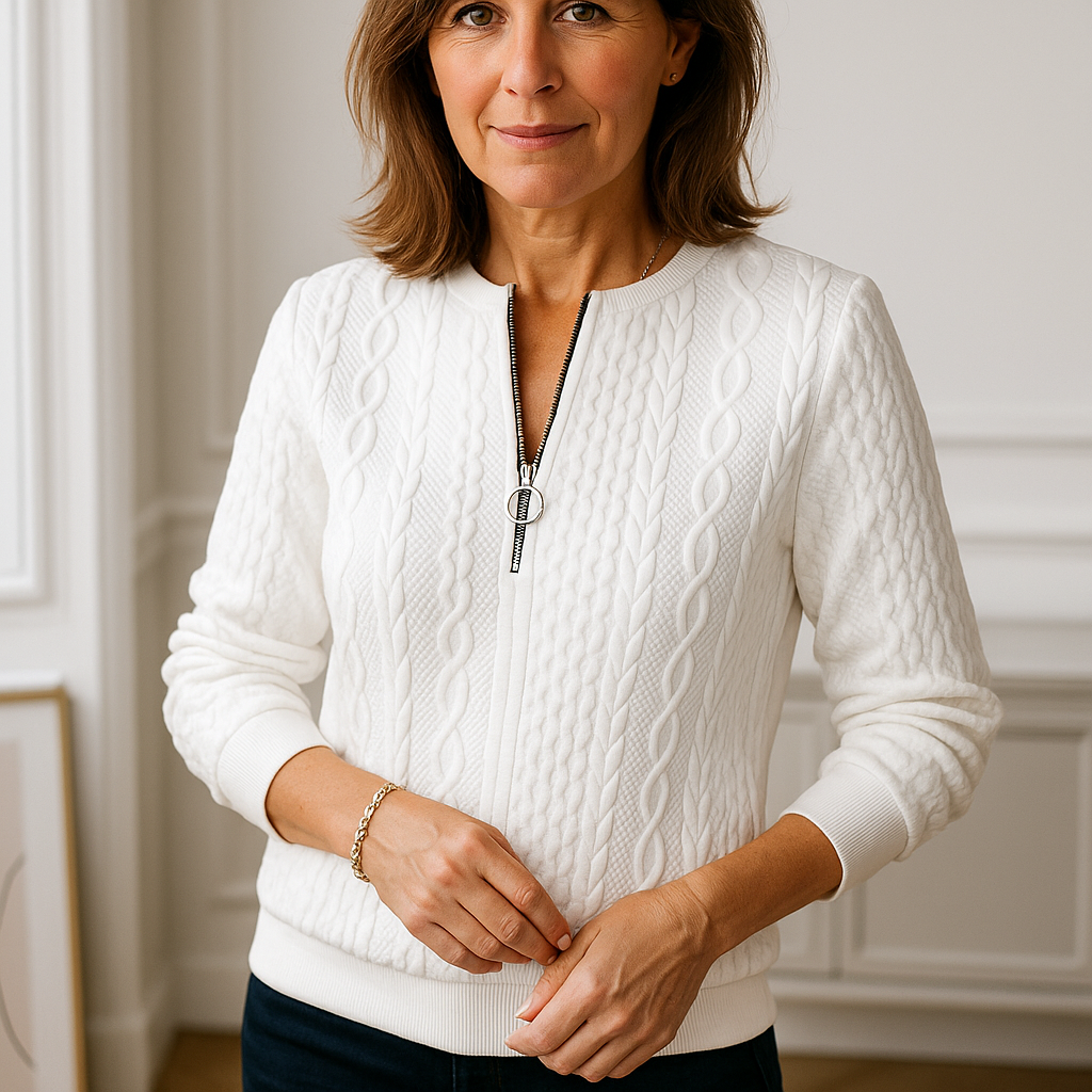 Emily™ | Pull Chic en Maille Raffinée LuvaParis