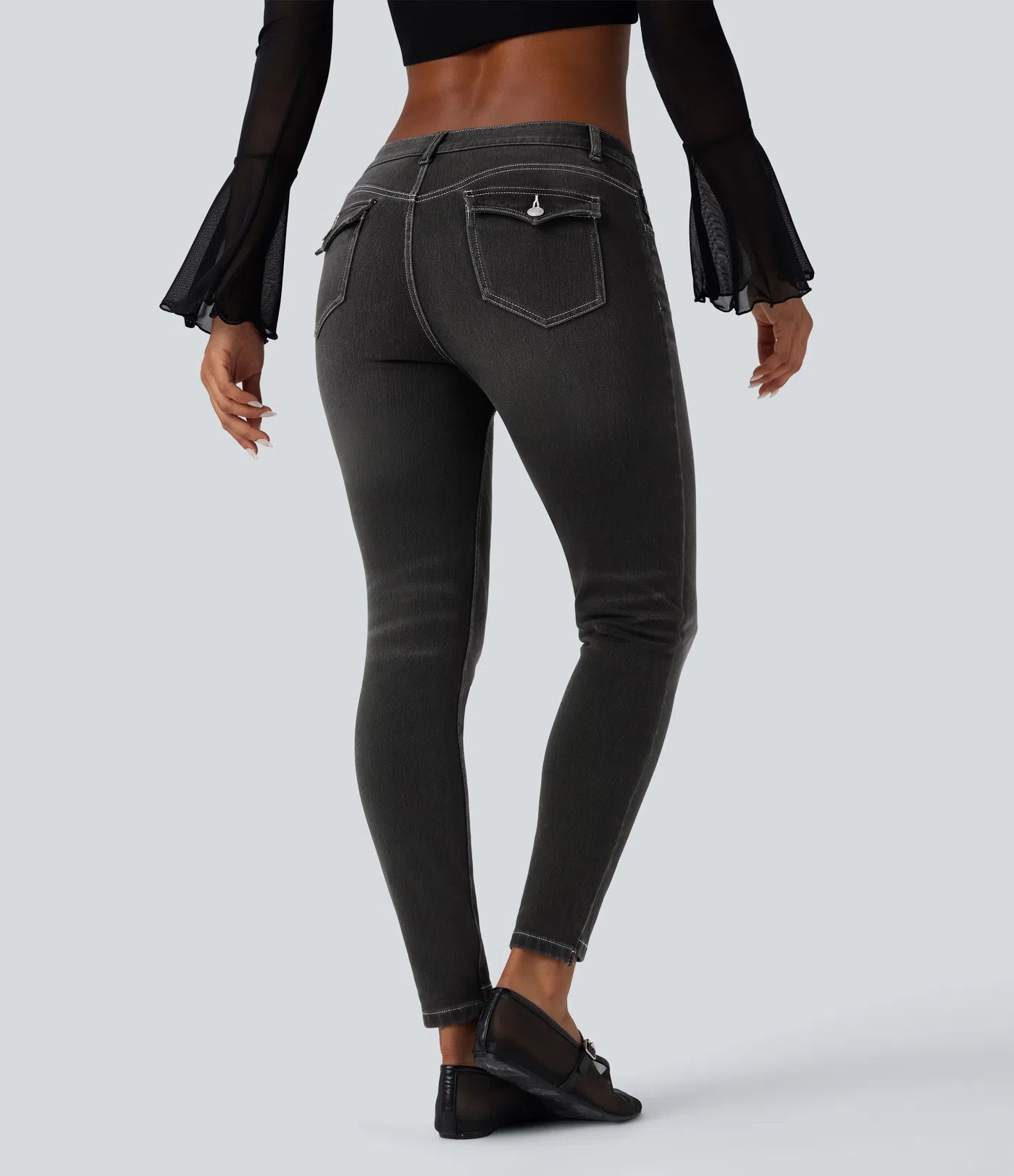 Jean ajusté décontracté Halara Flex™ taille basse avec poches LuvaParis