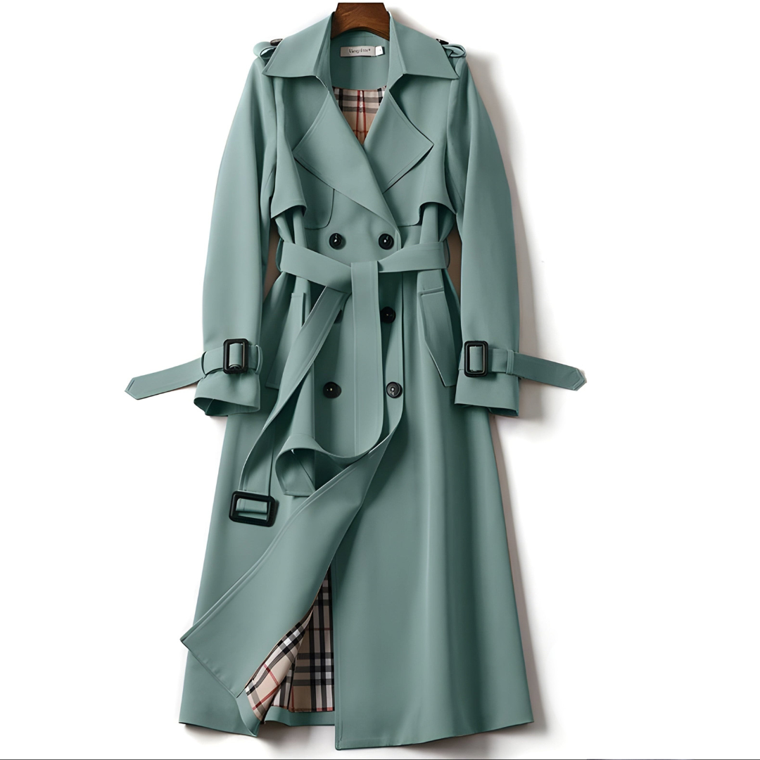 Vespara – Trench-coat élégant au style intemporel vert – LuvaParis