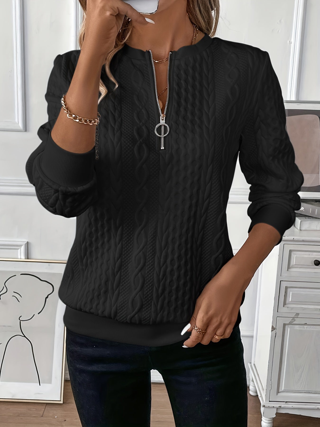 Emily™ | Pull Chic en Maille Raffinée LuvaParis