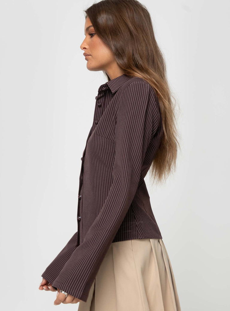 Elina | Blouse Rayée Élégante LuvaParis