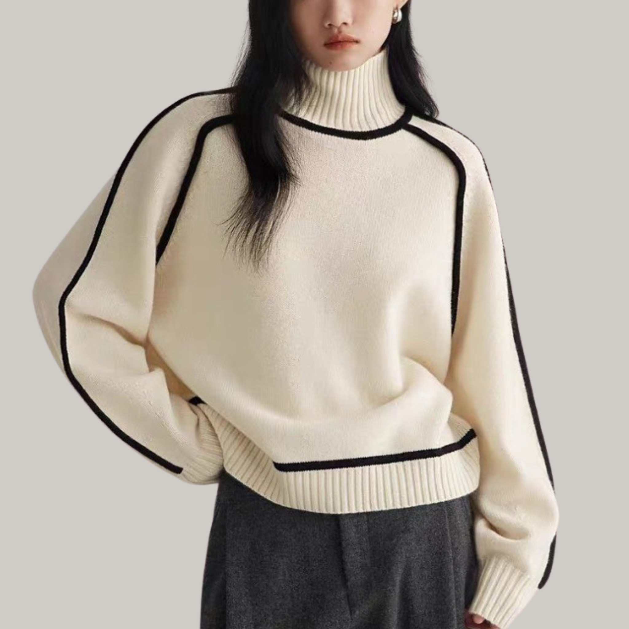 BNOIR | Pull à col roulé confortable LuvaParis
