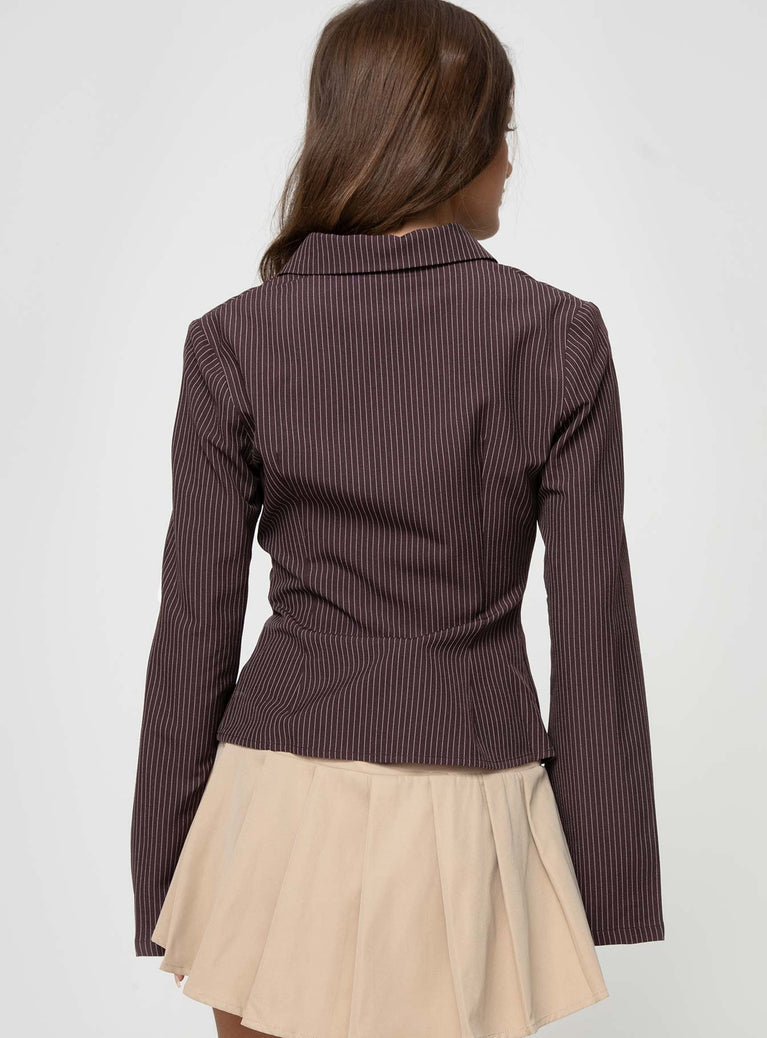 Elina | Blouse Rayée Élégante LuvaParis