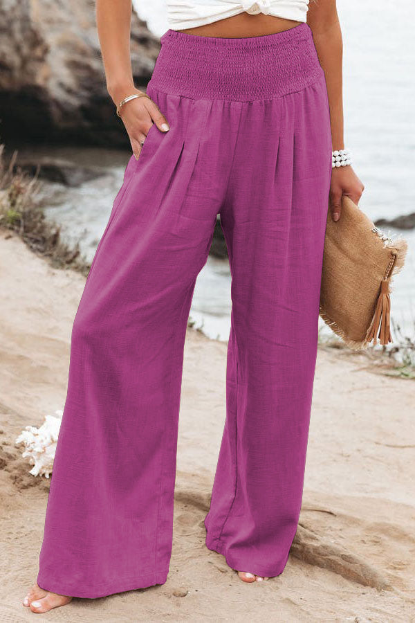 Pantalon en lin décontracté pour femme LuvaParis