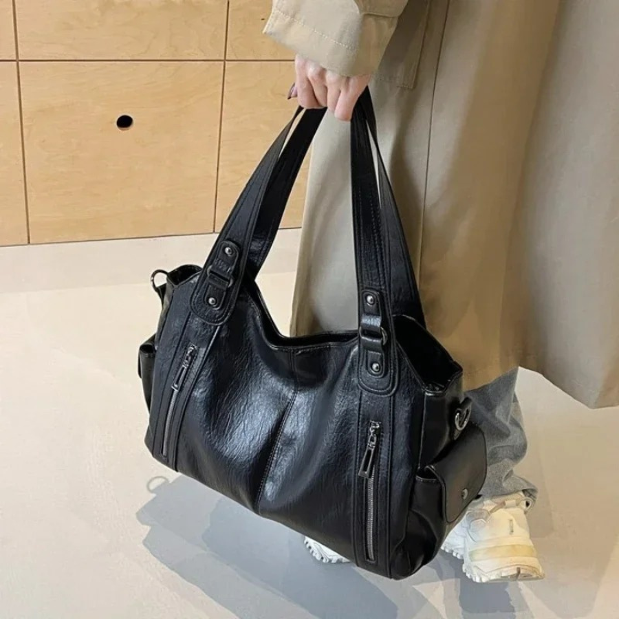 Sac à bandoulière pour femme – Multi-poches avec détails zippés LuvaParis