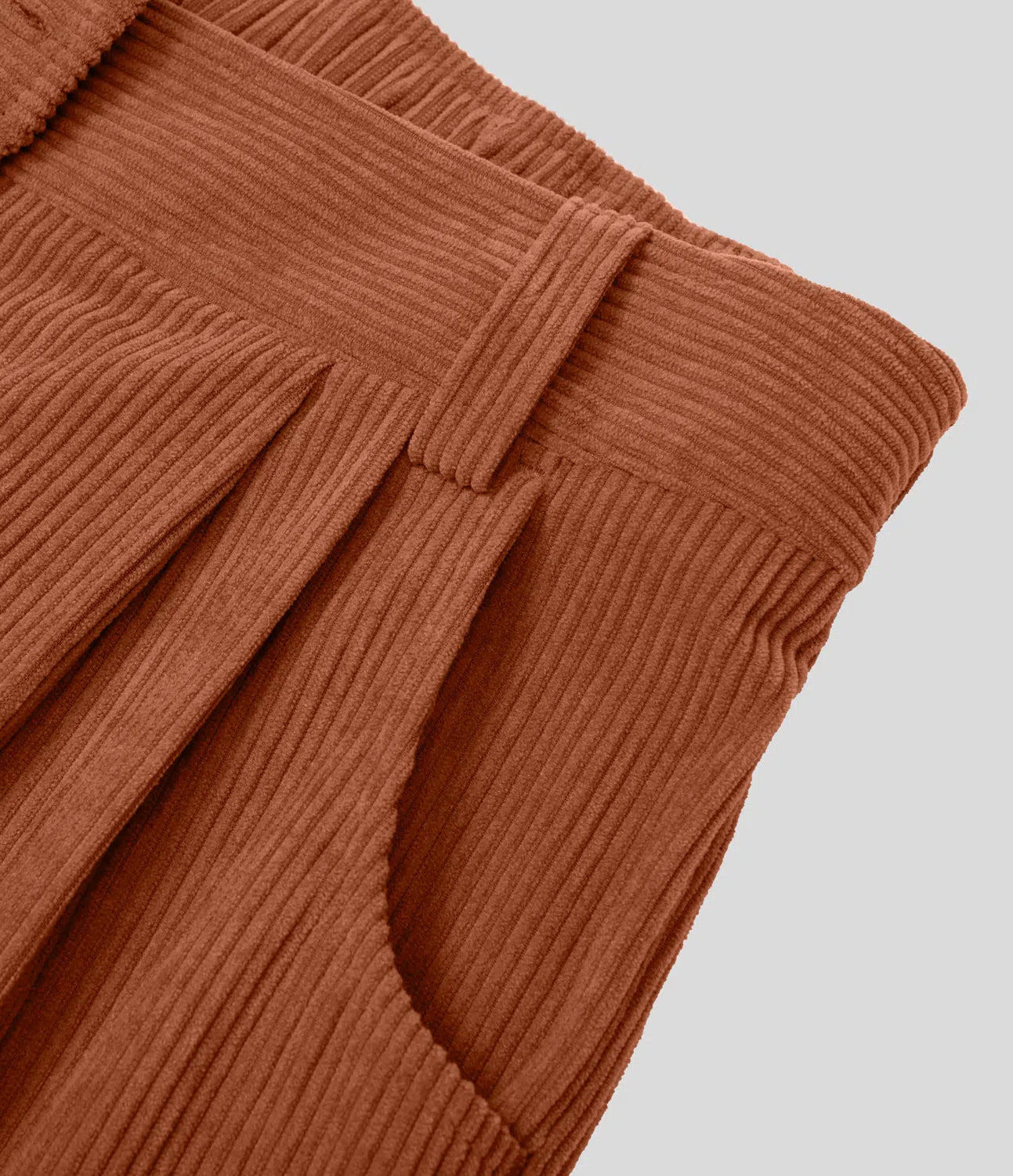 Émile – Pantalon velours côtelé avec poches - Bombay Brown LuvaParis