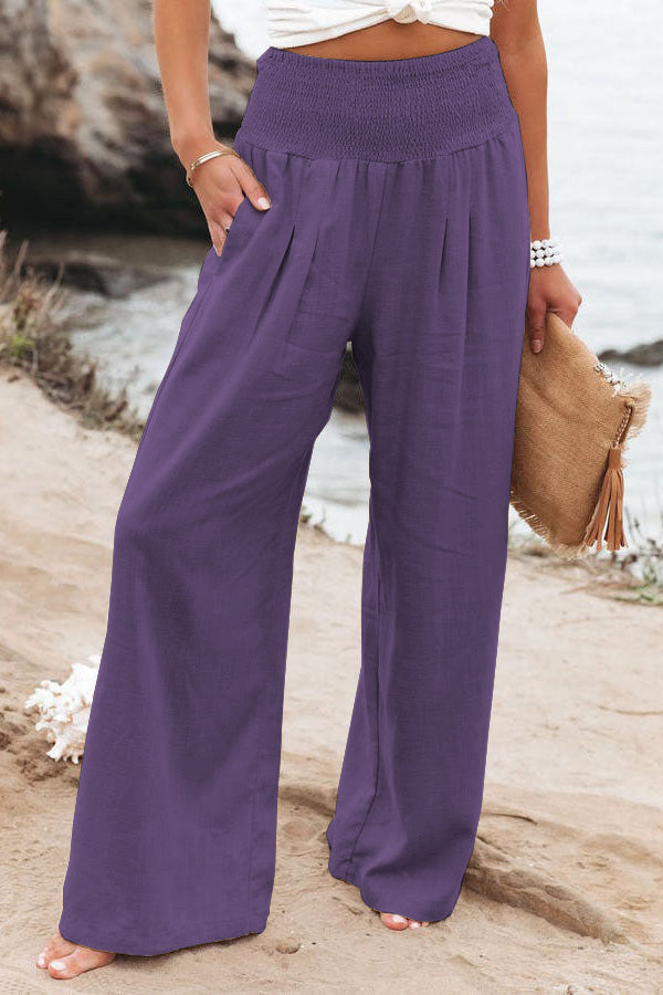 Pantalon en lin décontracté pour femme LuvaParis