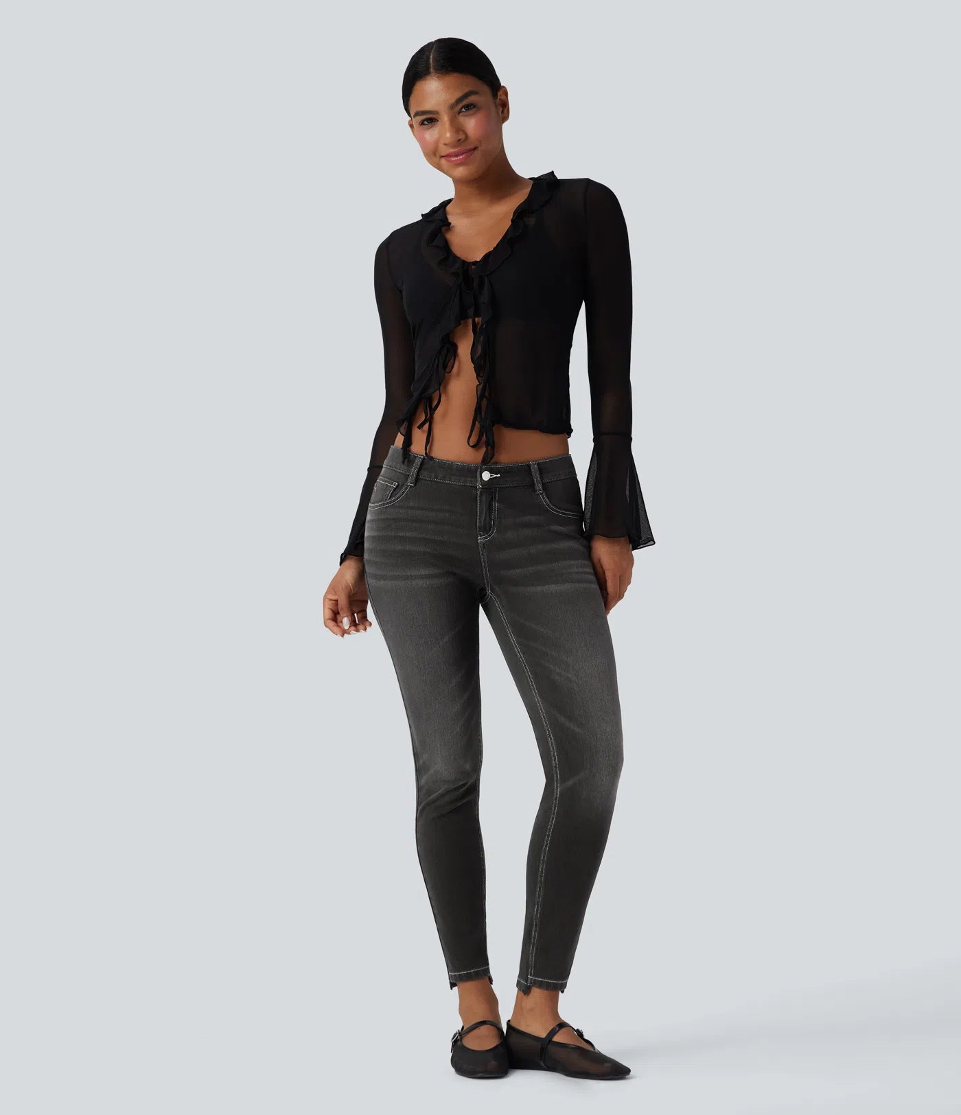 Jean ajusté décontracté Halara Flex™ taille basse avec poches LuvaParis