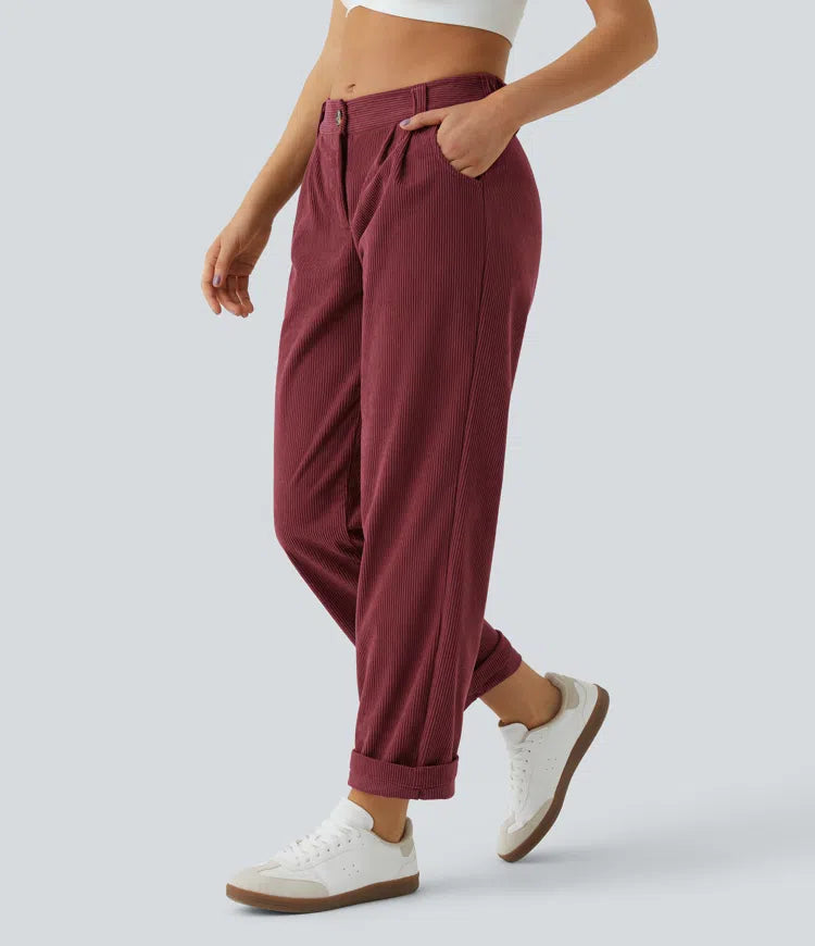 Émile – Pantalon velours côtelé avec poches - Pomegranate LuvaParis