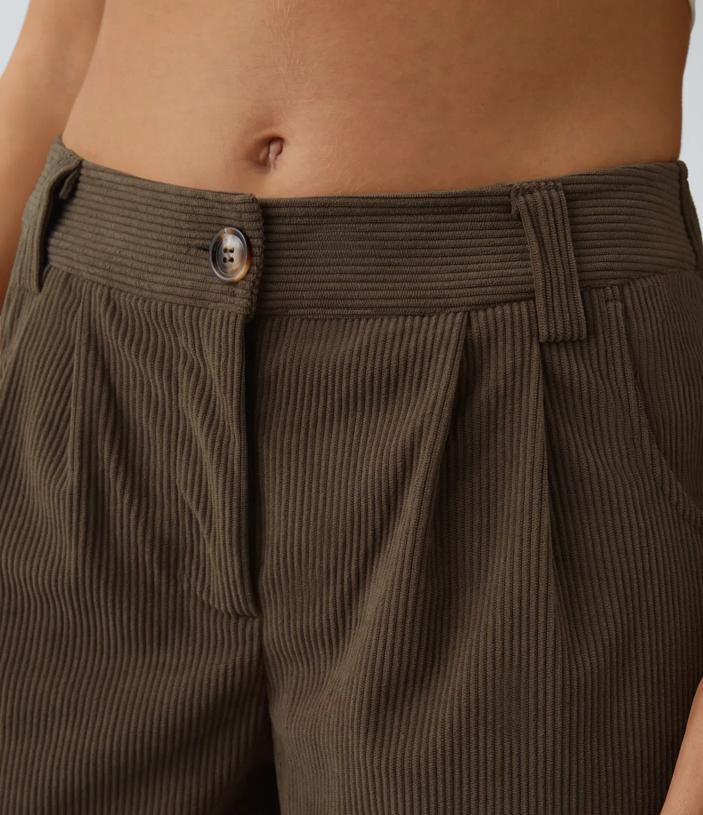 Émile – Pantalon velours côtelé avec poches - Demitasse LuvaParis