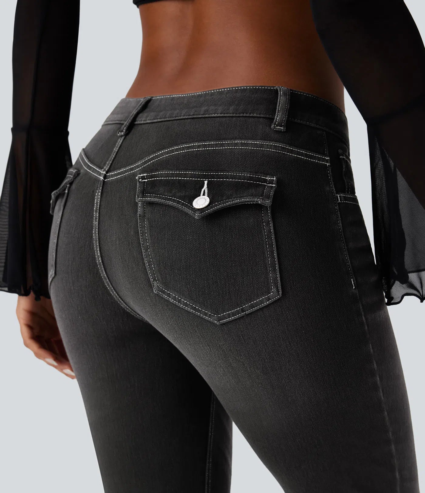 Jean ajusté décontracté Halara Flex™ taille basse avec poches LuvaParis