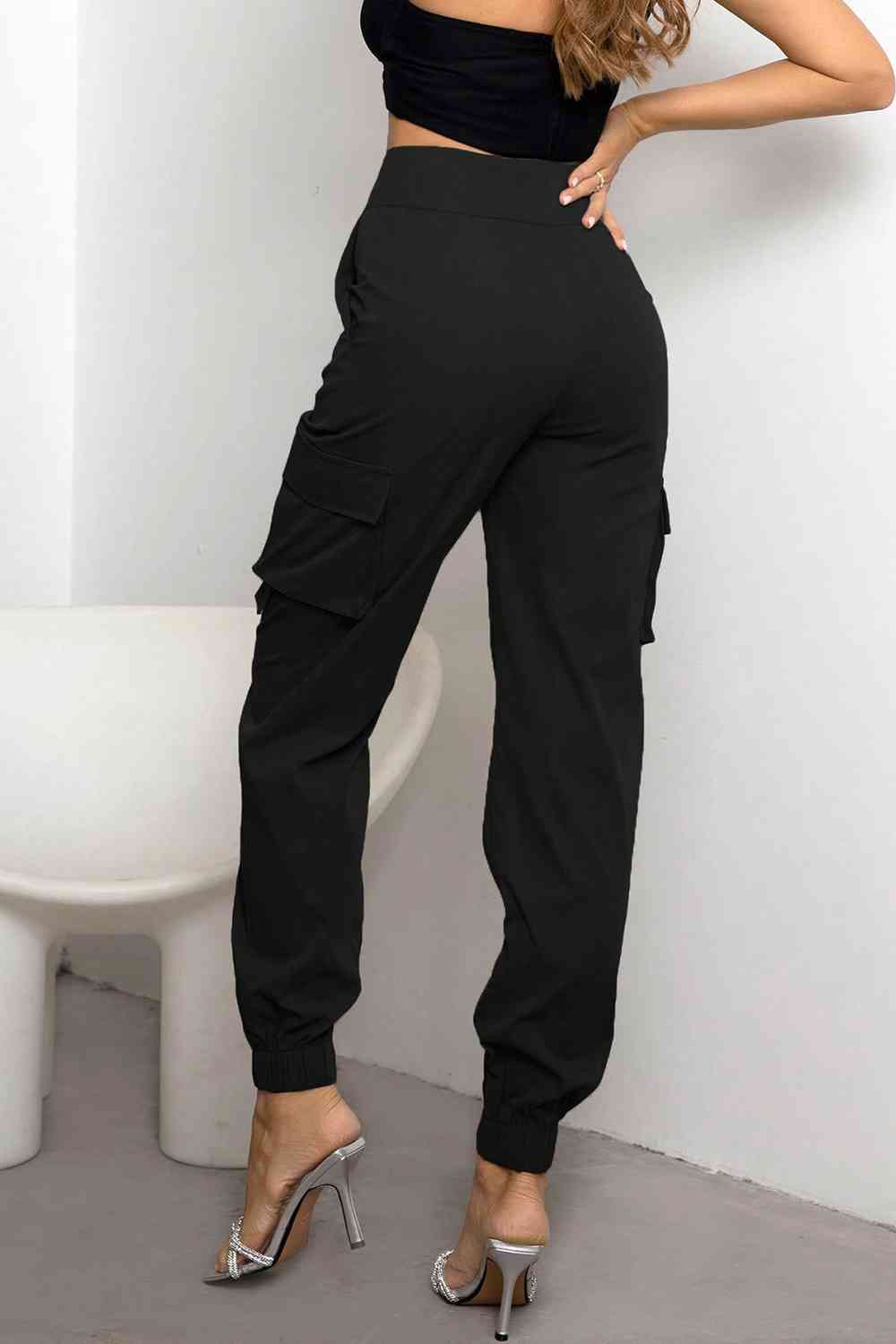 Natasha – Pantalon cargo taille haute pour femme LuvaParis