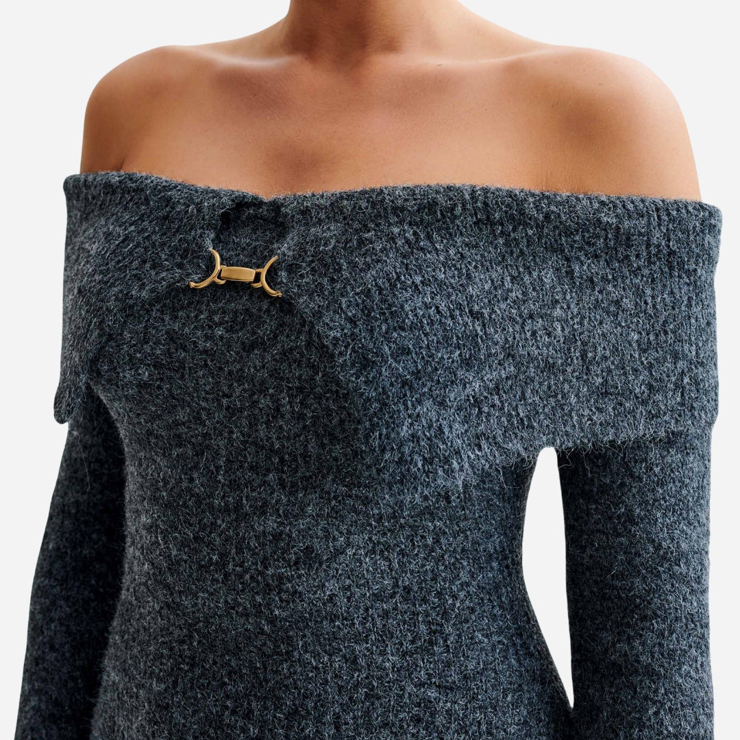 Suzy | Robe Midi Tricot BNOIR