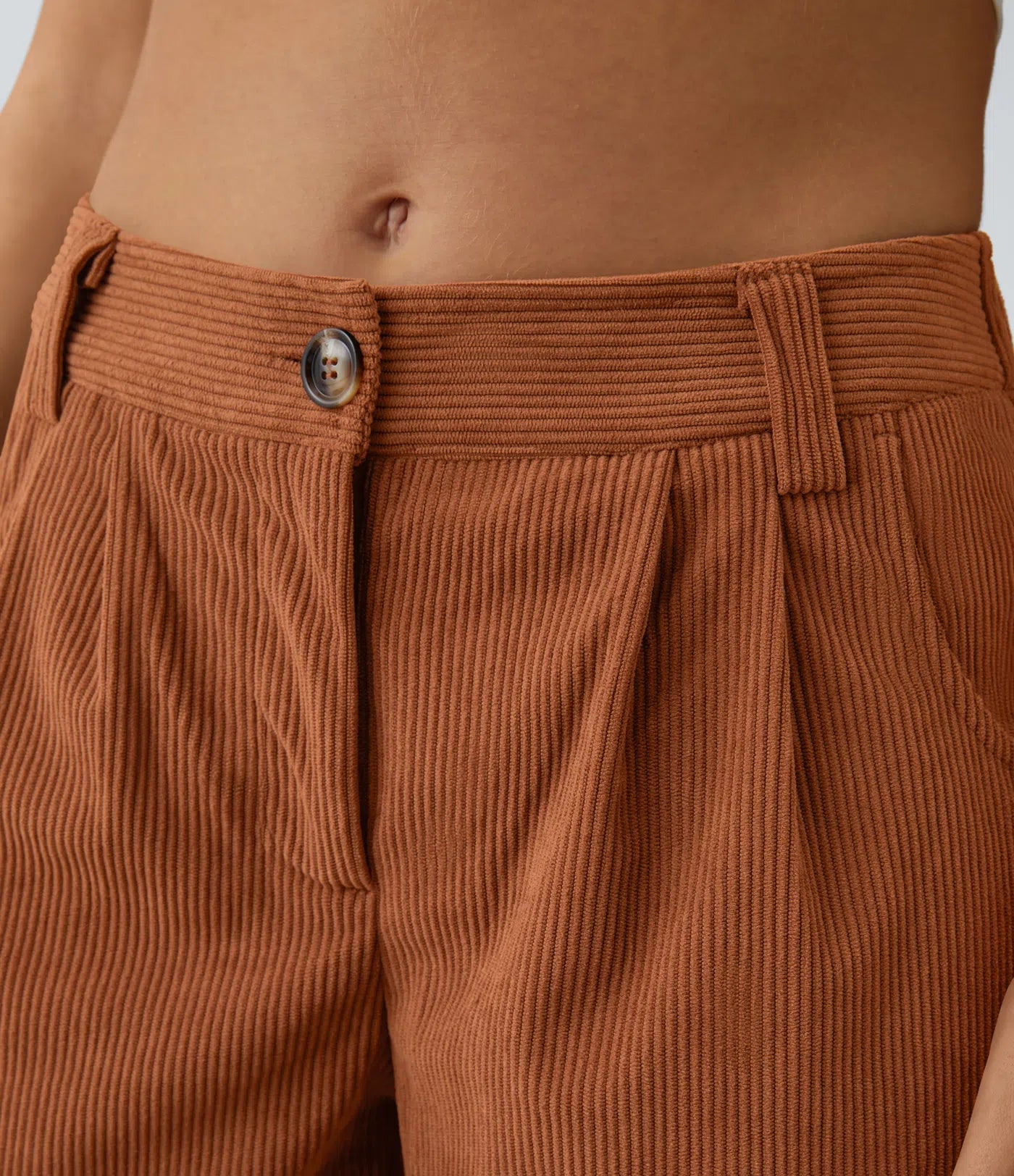 Émile – Pantalon velours côtelé avec poches - Bombay Brown LuvaParis