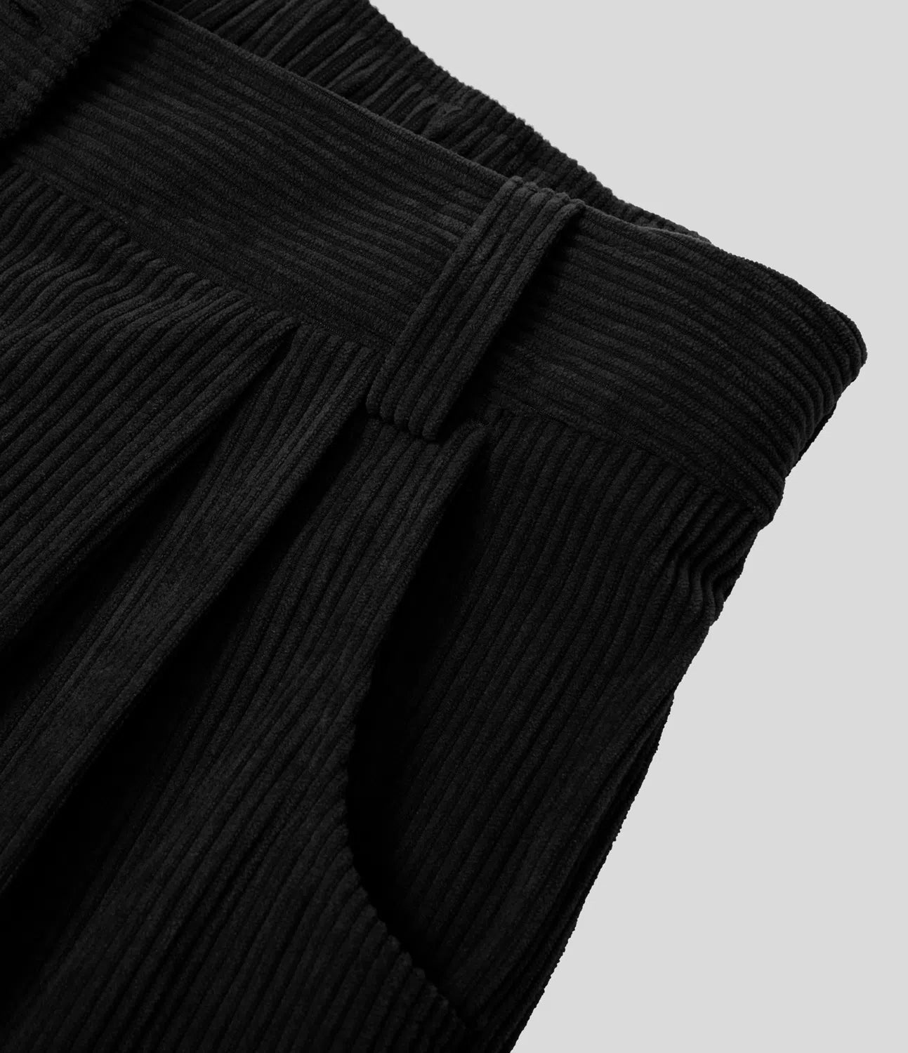 Émile – Pantalon velours côtelé avec poches - Noir LuvaParis