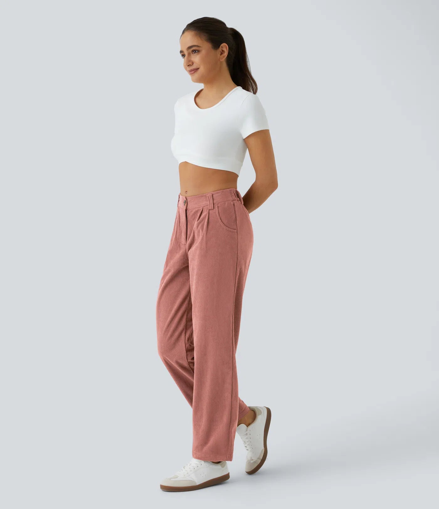 Émile – Pantalon velours côtelé avec poches - Desert Sand LuvaParis