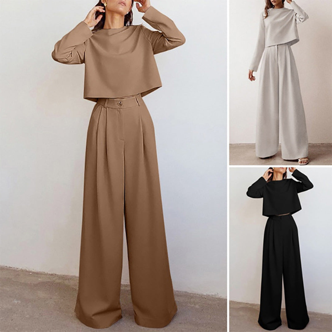 Karina – Ensemble Deux-Pièces Élégant Palazzo pour Femme LuvaParis