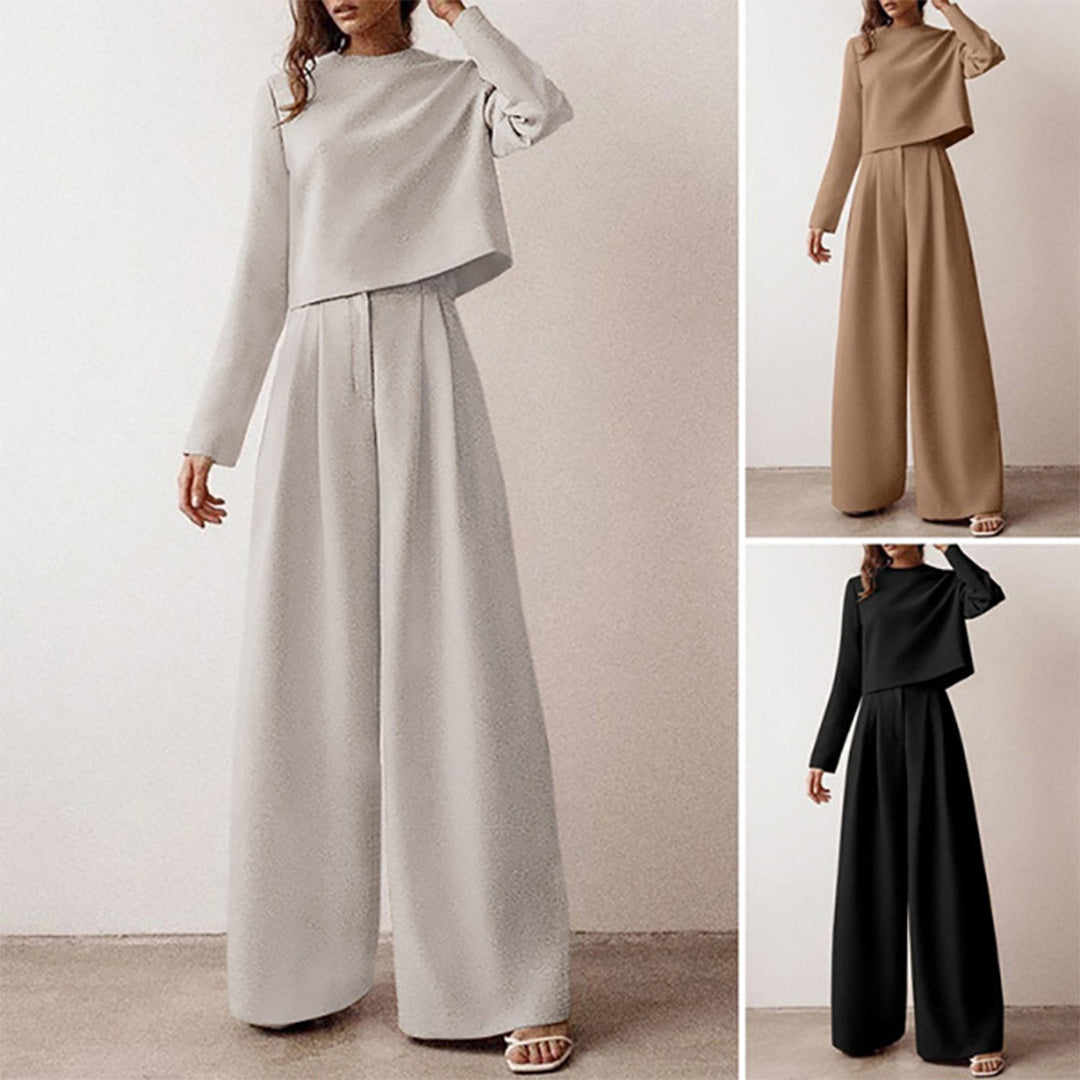 Karina – Ensemble Deux-Pièces Élégant Palazzo pour Femme LuvaParis