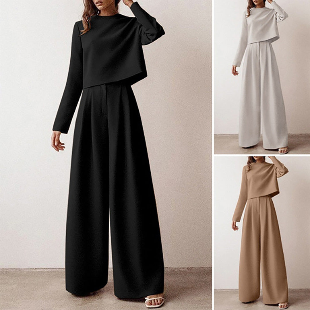 Karina – Ensemble Deux-Pièces Élégant Palazzo pour Femme LuvaParis