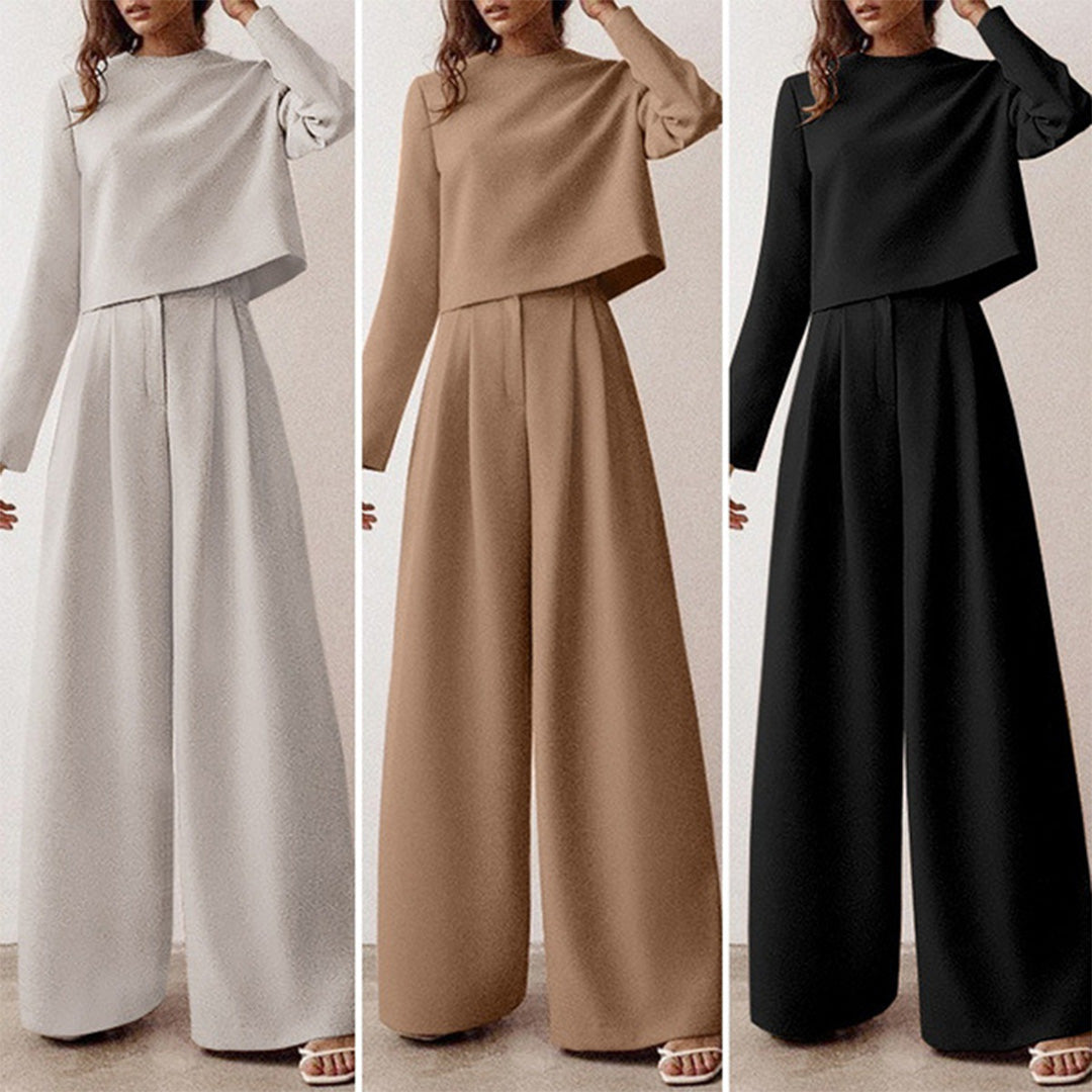 Karina – Ensemble Deux-Pièces Élégant Palazzo pour Femme LuvaParis