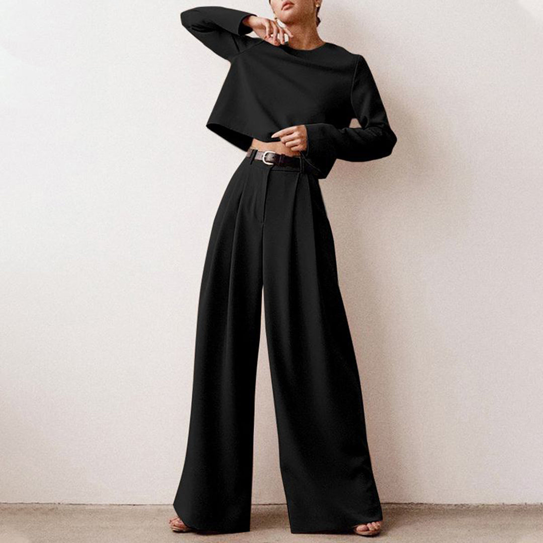Karina – Ensemble Deux-Pièces Élégant Palazzo pour Femme LuvaParis