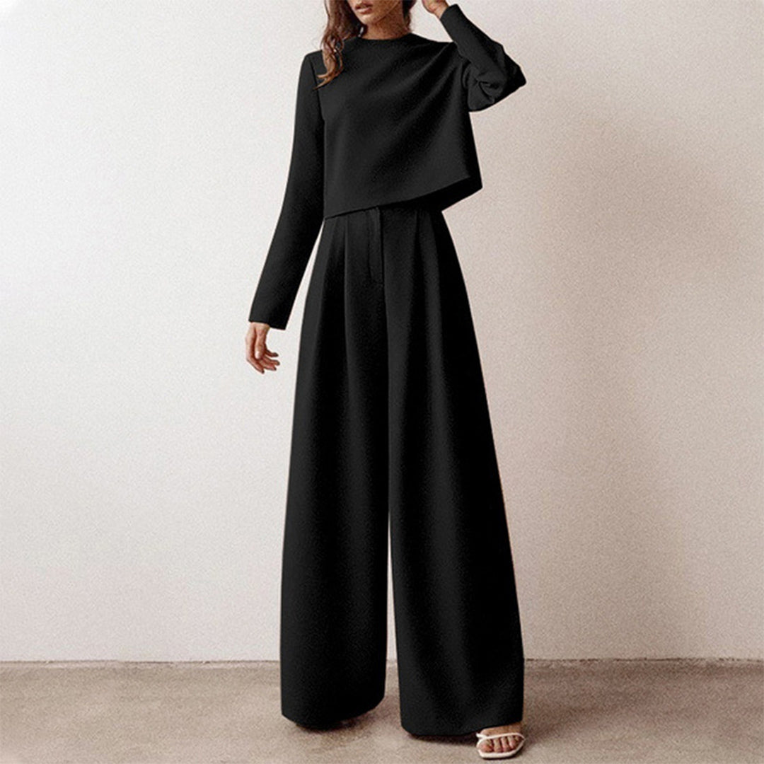 Karina – Ensemble Deux-Pièces Élégant Palazzo pour Femme LuvaParis