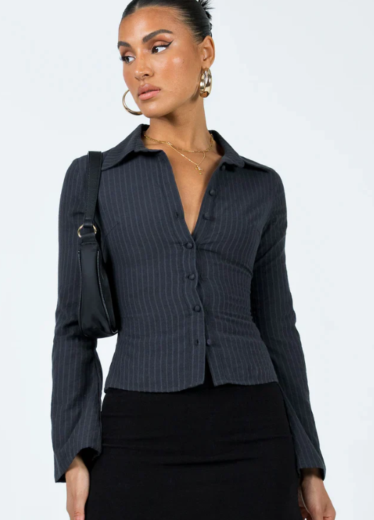 Elina | Blouse Rayée Élégante LuvaParis
