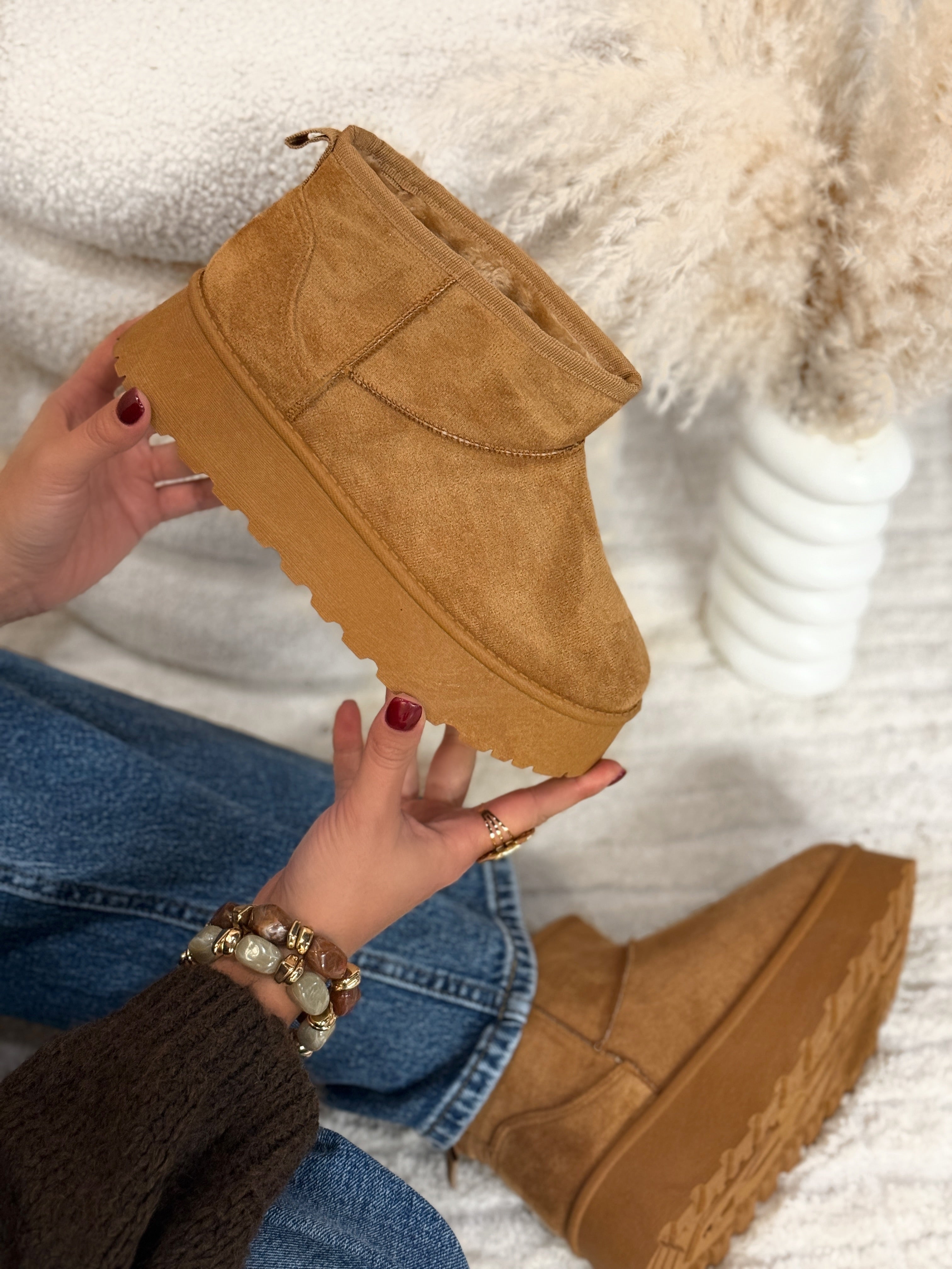 Boots LASHWANA - CAMEL LuvaParis