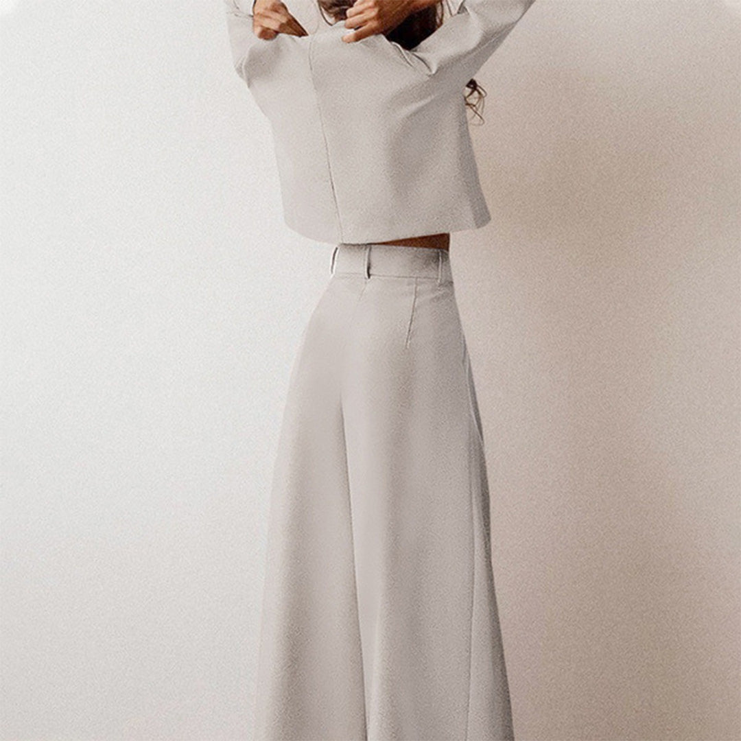 Karina – Ensemble Deux-Pièces Élégant Palazzo pour Femme LuvaParis