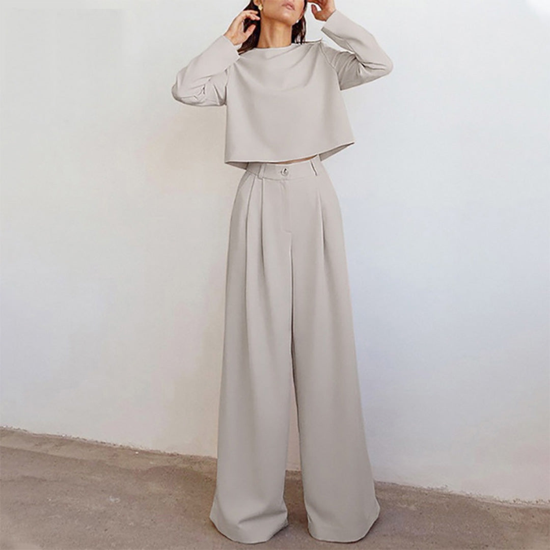 Karina – Ensemble Deux-Pièces Élégant Palazzo pour Femme LuvaParis