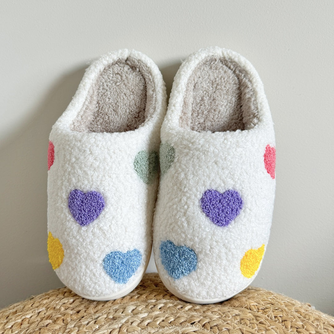 Luvaparis | Colourful Heart Slippers Luvaparis