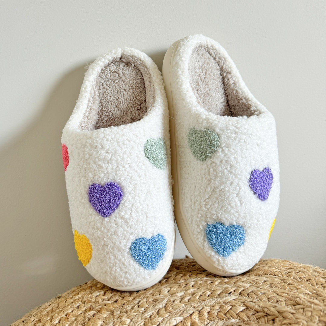 Luvaparis | Colourful Heart Slippers Luvaparis