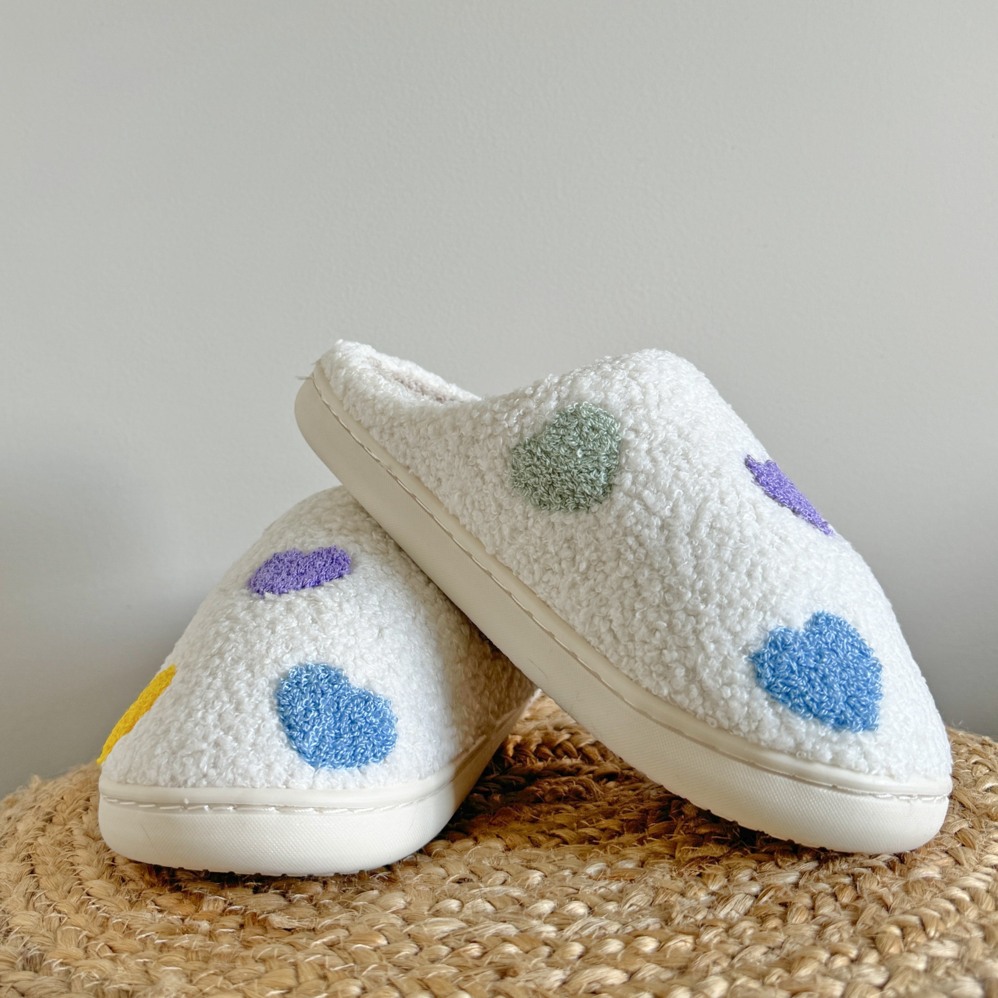 Luvaparis | Colourful Heart Slippers Luvaparis