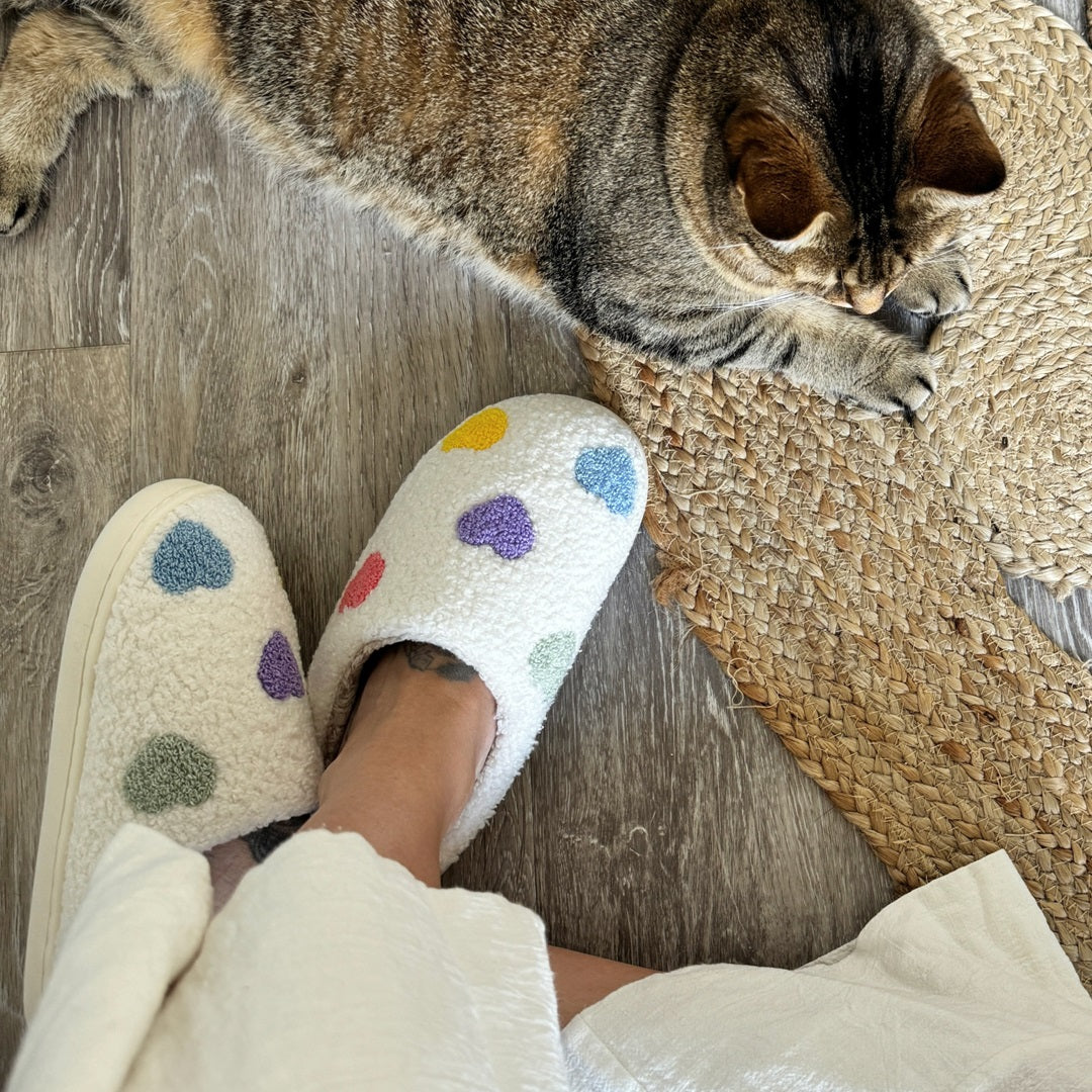 Luvaparis | Colourful Heart Slippers Luvaparis