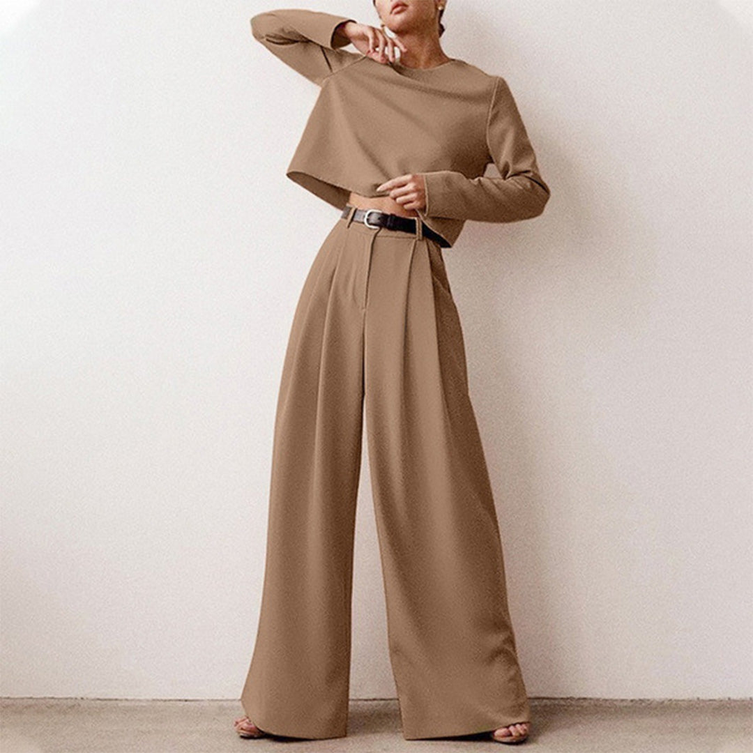 Karina – Ensemble Deux-Pièces Élégant Palazzo pour Femme LuvaParis