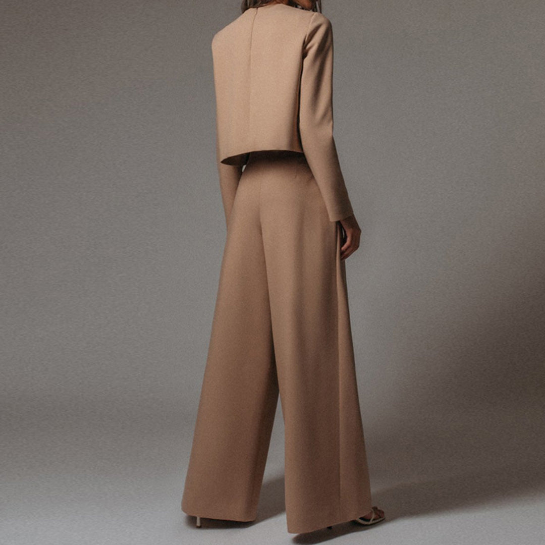Karina – Ensemble Deux-Pièces Élégant Palazzo pour Femme LuvaParis