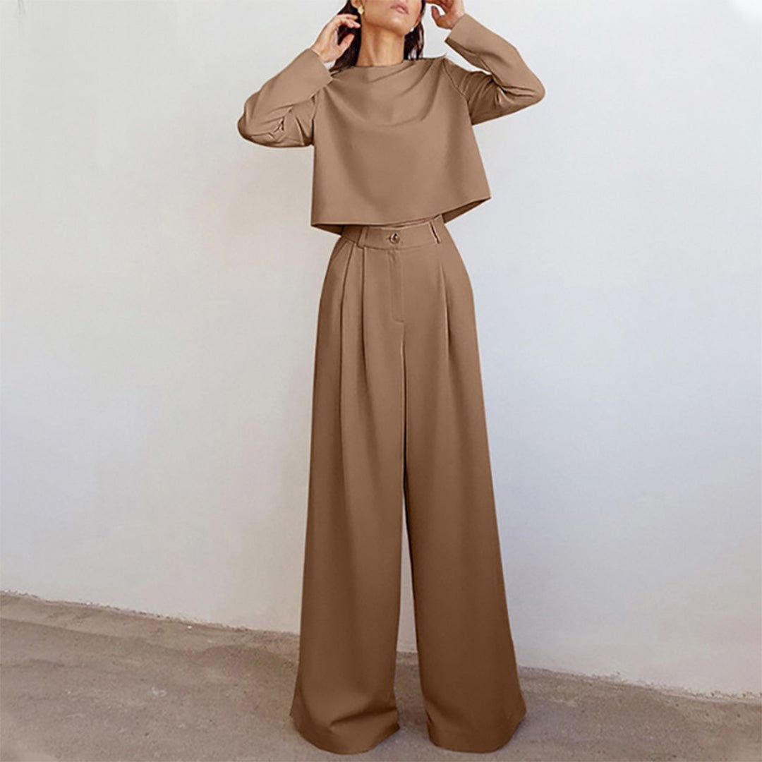 Karina – Ensemble Deux-Pièces Élégant Palazzo pour Femme LuvaParis
