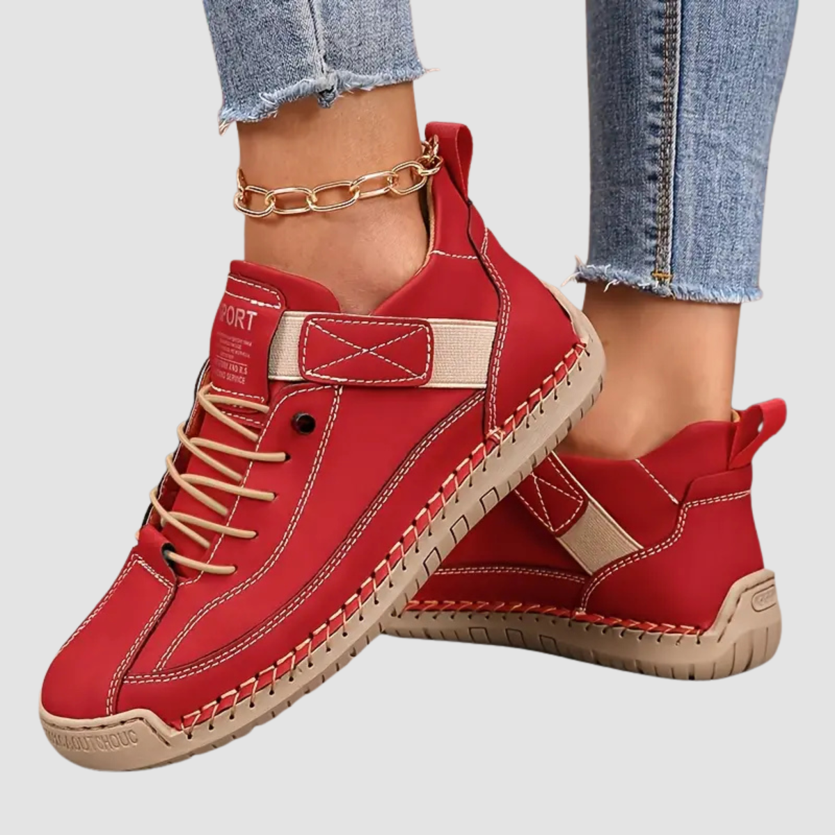 Sophie™ | Chaussures Rando Confort Beige LuvaParis
