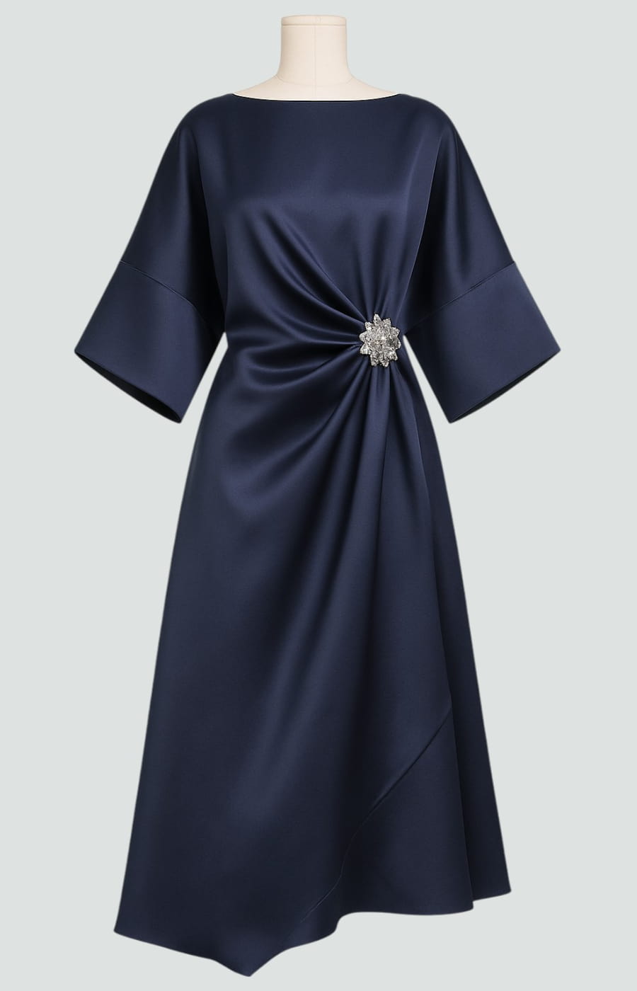 Albertine – Robe longue élégante en satin LuvaParis
