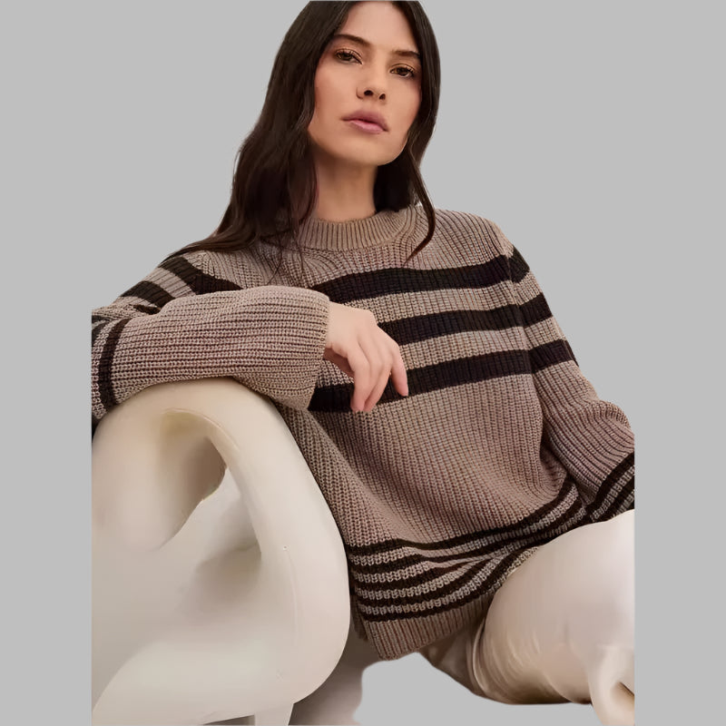Erica™ | Pull Élégant à Rayures LuvaParis