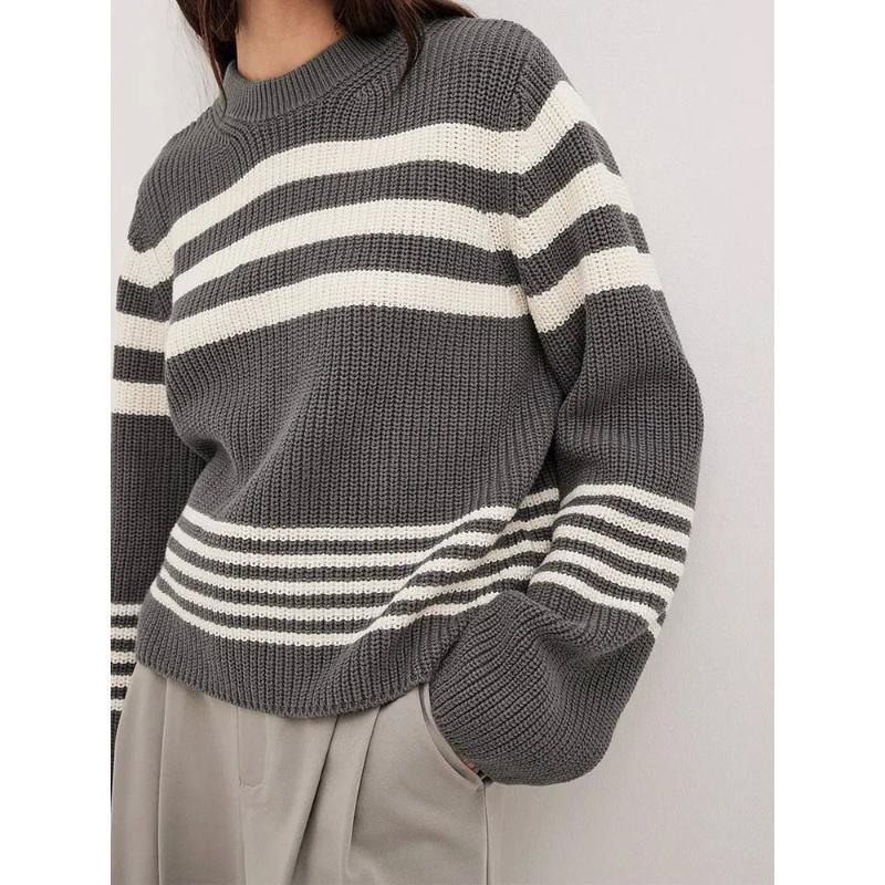 Erica™ | Pull Élégant à Rayures LuvaParis