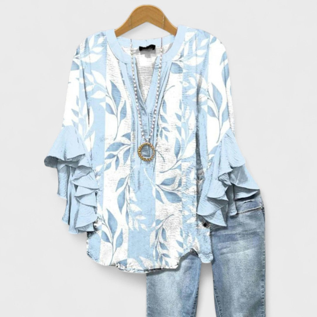 Isabella - Blouse à Fleurs Élégantes LuvaParis