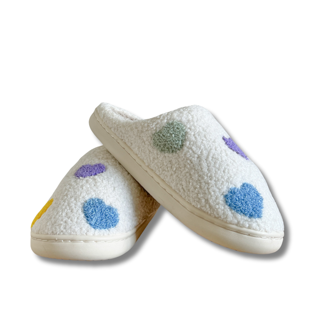 Luvaparis | Colourful Heart Slippers Luvaparis