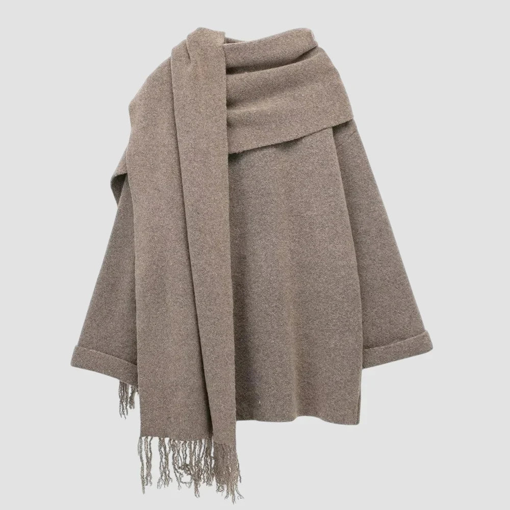 Elisa | Manteau Écharpe LuvaParis